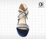 ADRIANA CARRILLO Sandalen op Sleehak Sonrisa Dames YD-9988-9 DARK BLUE - Thumbnail 5