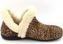 Alberola Dames Pantoffel Z0183-9 Camel Panterprint - Thumbnail 3