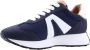 Alexander Smith Blauwe Leren Sneaker Blue Heren - Thumbnail 4