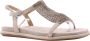 Alma en Pena Glitter Sleehak Sandaal met Vlechtdetail Beige Dames - Thumbnail 37