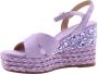 Alma en Pena Chic Flat Sandalen voor Vrouwen Purple Dames - Thumbnail 2