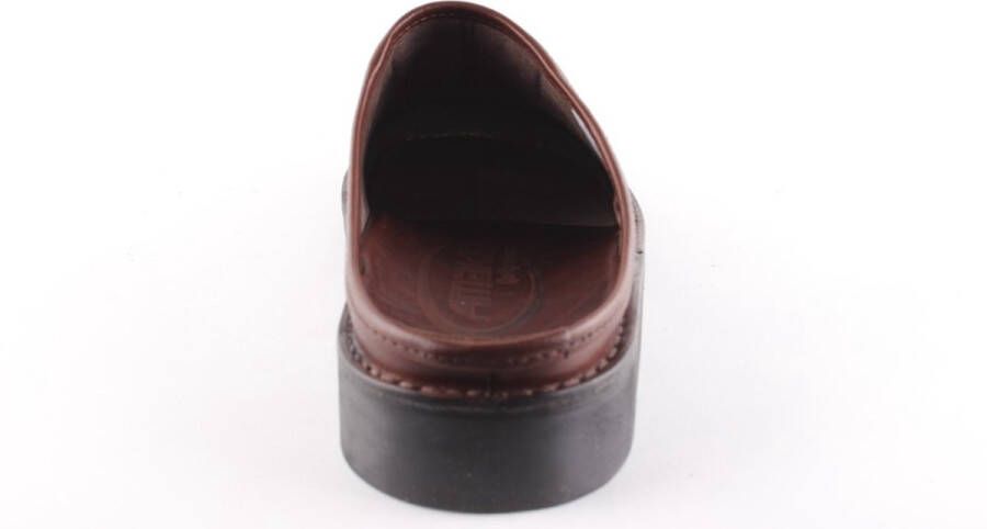 Amako 580 COGNAC Cognacbruine leren heren slipper