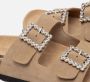 Ann Rocks Sandalen Strass taupe Suede - Thumbnail 3