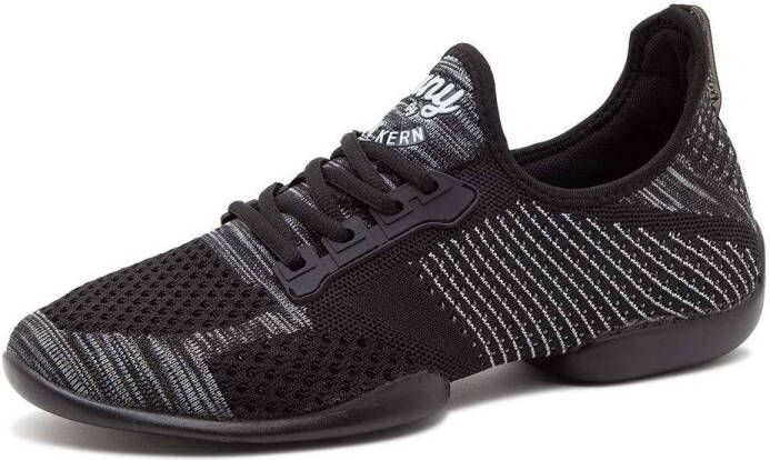 Anna Kern Suny Danssneakers Heren 4010 Pureflex Splitzool Sneaker Salsa Stijldansen Zwart Grijs