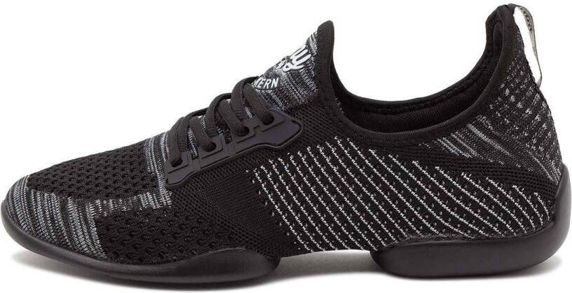 Anna Kern Suny Danssneakers Heren 4010 Pureflex Splitzool Sneaker Salsa Stijldansen Zwart Grijs