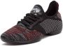 Anna Kern Suny Lage Danssneakers Dames 115 Pureflex Splitzool Salsa Latin Stijldansen Zwart Rood - Thumbnail 6