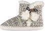 Apollo Hoge dames sloffen gebreid Beige Blauw Sloffen dames Pantoffels dames Pantoffel dames Sloffen dames - Thumbnail 2