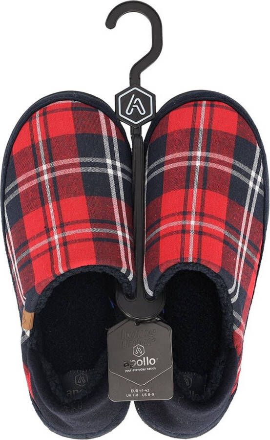 Apollo | Instap Pantoffel heren | Omvouwbaar Hielstuk | Multi Navy