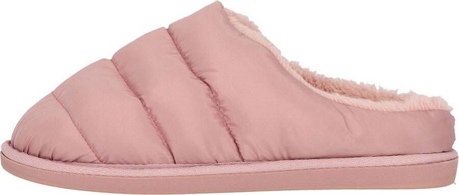 Apollo Instap Pantoffels Dames Gewatteerd Roze Pantoffels dames