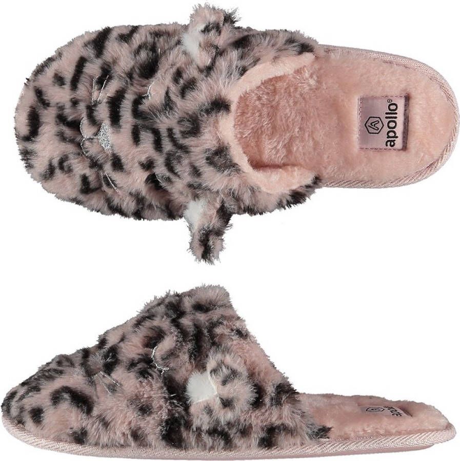 Apollo Instap pantoffels dames | Roze | Dierenprint | 42 | Sloffen | Pantoffels | Pantoffels dames | Sloffen dames | Pantoffels dames