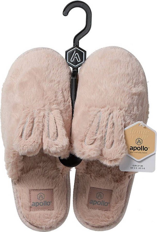 Apollo Instap pantoffels dames Roze Bunny Pantoffels dames Sloffen dames Pantoffels dames Sloffen dames