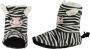 Apollo Kinder hoge dieren pantoffels sloffen zebra 31 - Thumbnail 2