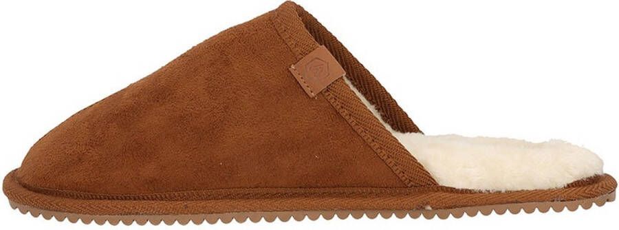 Apollo Pantoffels dames Cognac Zachte binnenvacht Sloffen dames Pantoffels dames 39 Pantoffels dames