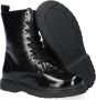 Apples & Pears B009048 Veterboots Laarzen Met Veters Meisjes Zwart - Thumbnail 13