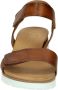 AQA Shoes A8570 Volwassenen Platte sandalenDames Sandalen Cognac - Thumbnail 6