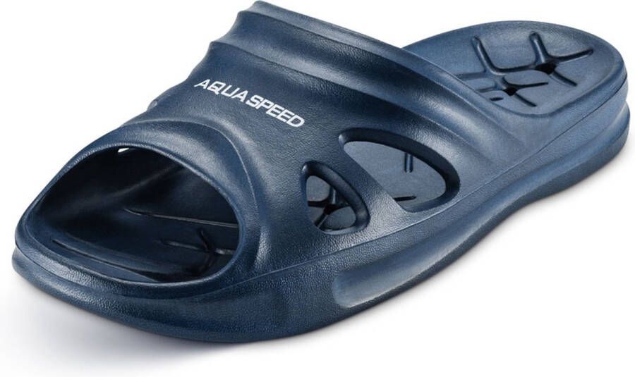 Aqua Speed Badslippers Licht Comfortabel en Duurzaam Navyblauw