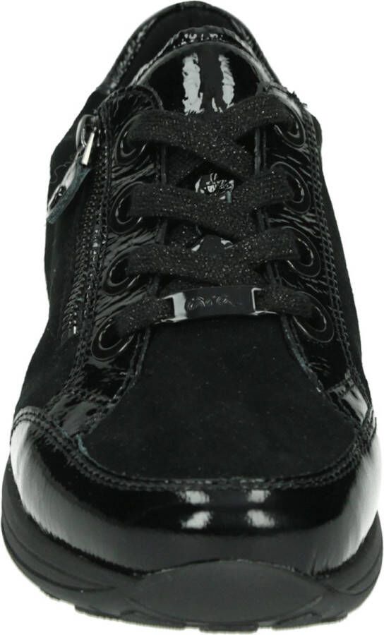 Ara Comfortabele Veterschoen met Mooie Lakaccenten Black Dames