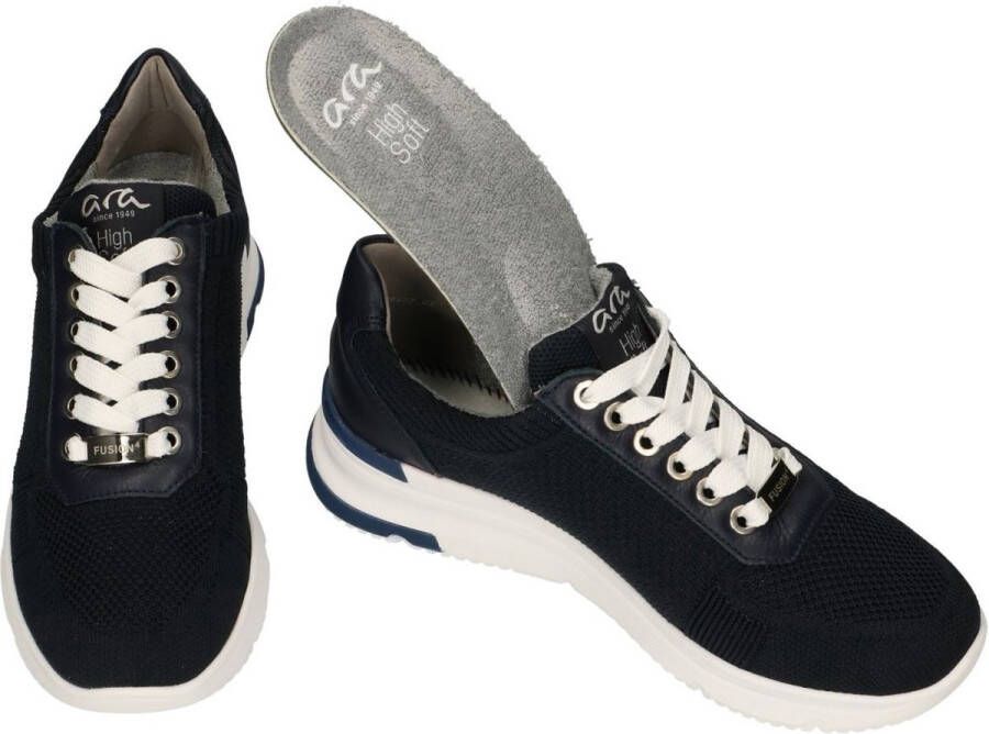 Ara -Dames blauw donker sneakers