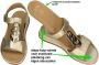 Ara 1234826 Volwassenen Platte sandalenDames Sandalen Metallics - Thumbnail 11