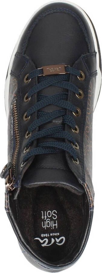 Ara dames hoge sneaker Blauw multi