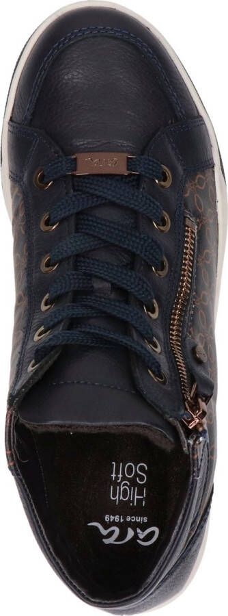 Ara dames hoge sneaker Blauw multi