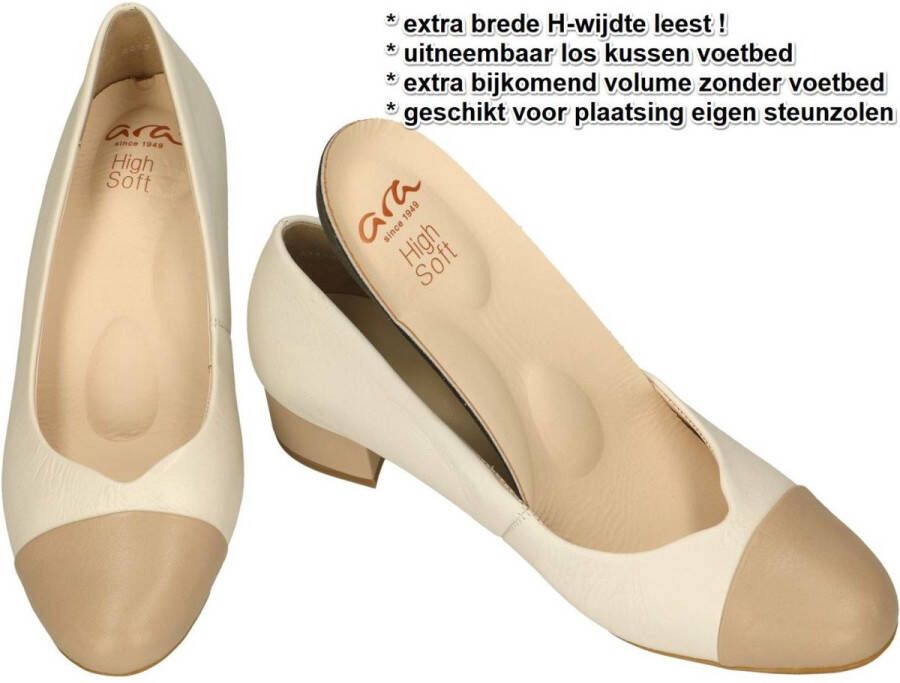 Ara -Dames off-white-crÈme-ivoorkleur pumps & hakschoenen