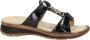 Ara Slippers Hawaï wedge heel summer shoe slippers with velcro - Thumbnail 40