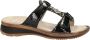 Ara Slippers Hawaï wedge heel summer shoe slippers with velcro - Thumbnail 44