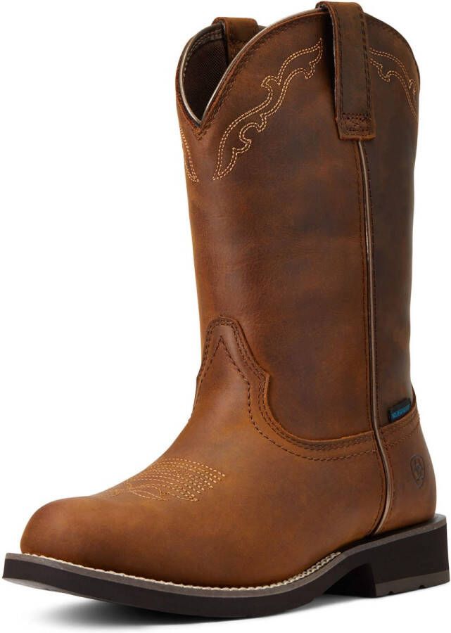 Ariat Delilah Round Toe H20 Waterproof Western Boot Rijlaarzen Distressed Brown Waterdicht