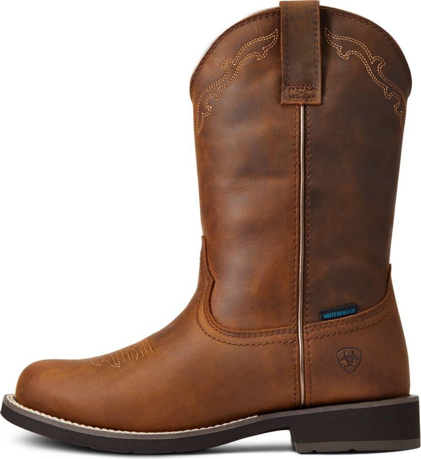 Ariat Delilah Round Toe H20 Waterproof Western Boot Rijlaarzen Distressed Brown Waterdicht