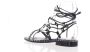 Ash Klassieke Gladiator Sandalen Zwart Dames - Thumbnail 7