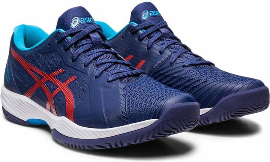 ASICS Tennisschoen Padelschoen Solution Swift FF Clay Heren Blauw Rood - Foto 5