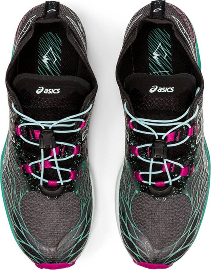 ASICS Fujispeed Dames Sportschoenen Hardlopen Trail zwart groen