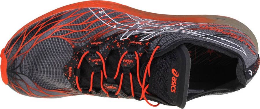 ASICS Fujispeed Heren Sportschoenen Hardlopen Trail oranje blauw