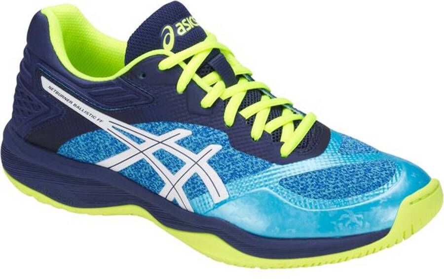 ASICS Gel-Netburner Ballistic Sportschoenen Vrouwen licht blauw donker blauw geel