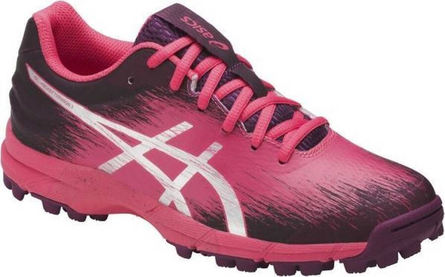 ASICS Gel-Typhoon 3 Hockeyschoenen Vrouwen paars roze zilver