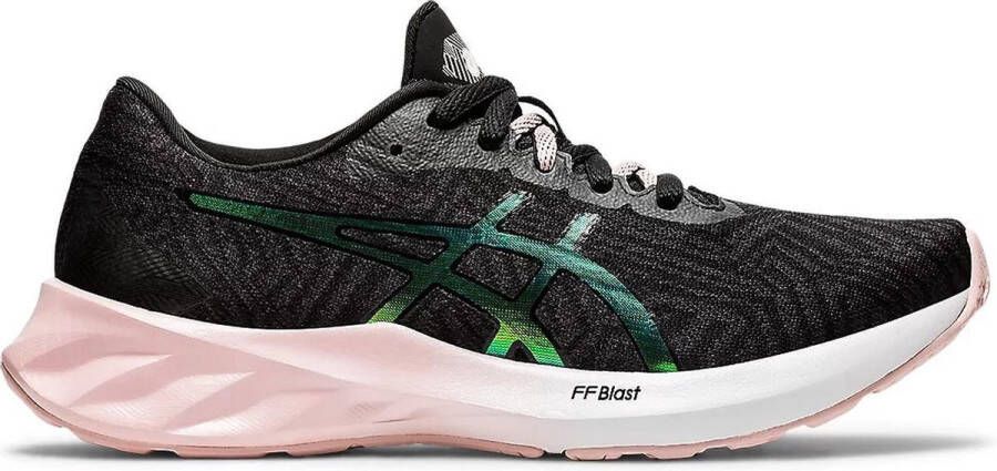 ASICS Roadblast Sportschoenen Vrouwen donkergrijs groen roze