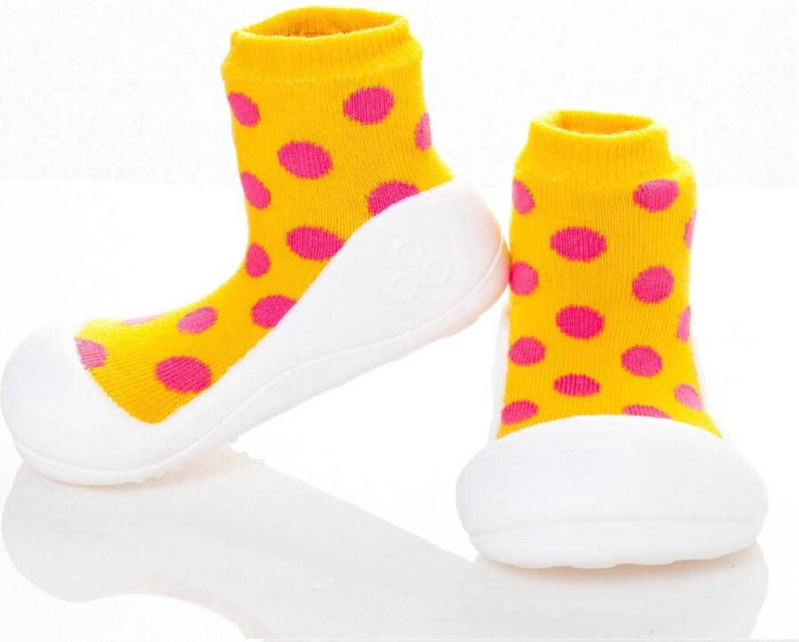 Attipas Polka Dot geel peuterschoenen