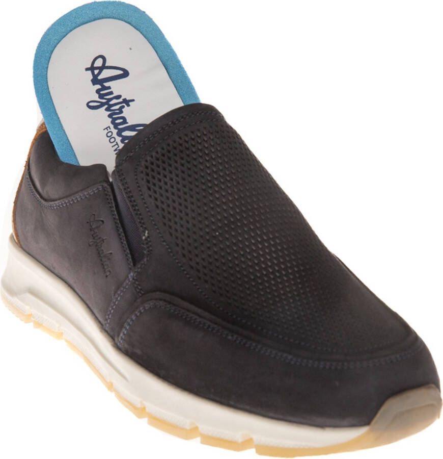 Australian Eagle Instappers blauw Nubuck