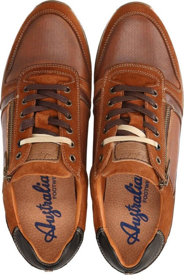 Australian Footwear Browning Sneakers Cognac Heren Sneakers Cognac