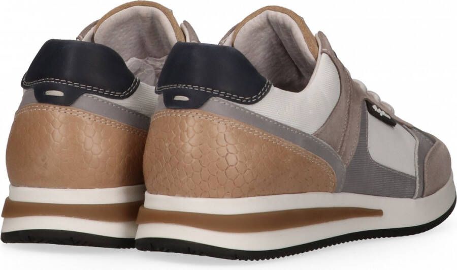 Australian Footwear Clint Sneakers Wit White-Grey-Beige