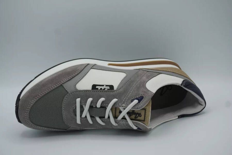 Australian Footwear Clint Sneakers Wit White-Grey-Beige