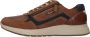 Australian Stijlvolle leren sneakers met rits en veters Brown Heren - Thumbnail 13