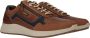 Australian Stijlvolle leren sneakers met rits en veters Brown Heren - Thumbnail 11