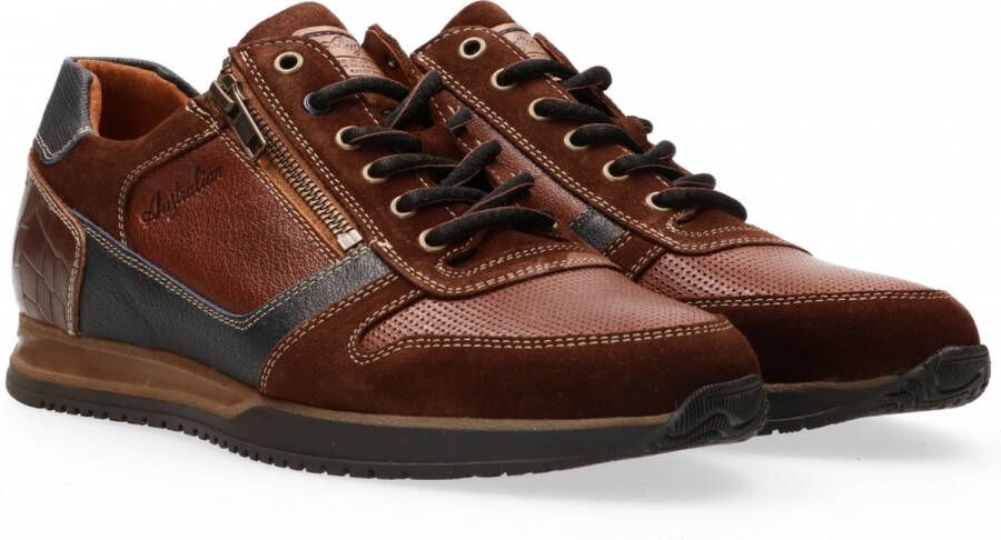 Australian Footwear Browning Sneakers Widht H Bruin Brown Blue - Foto 8