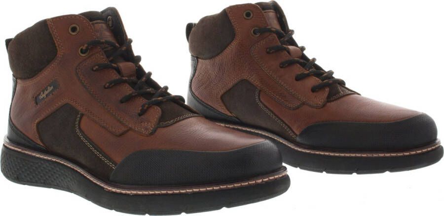 Australian Heren Veterschoenen Durango Black Cognac