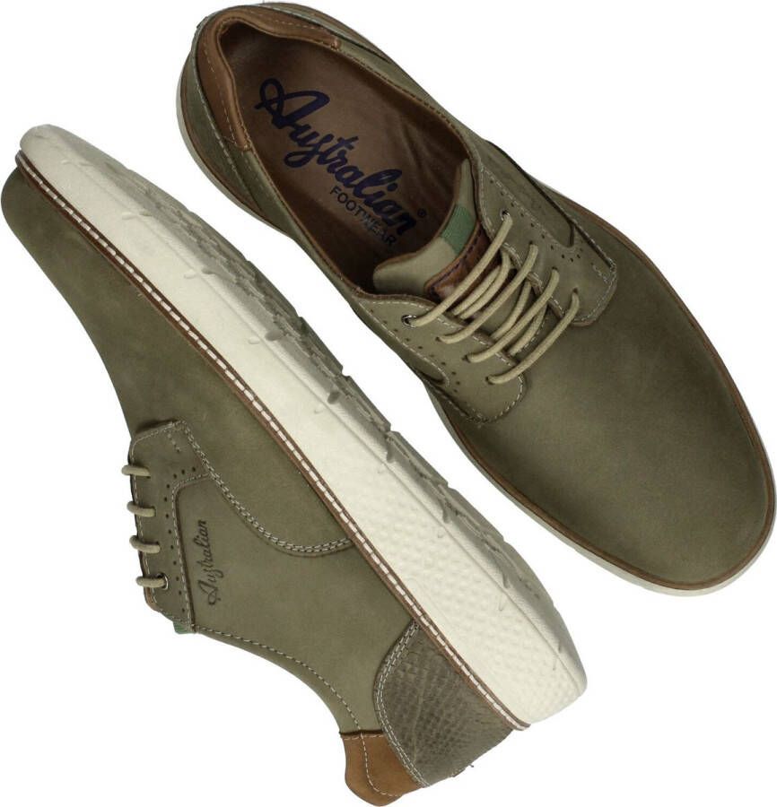 Australian Heren Veterschoenen Preston Light Green Groen