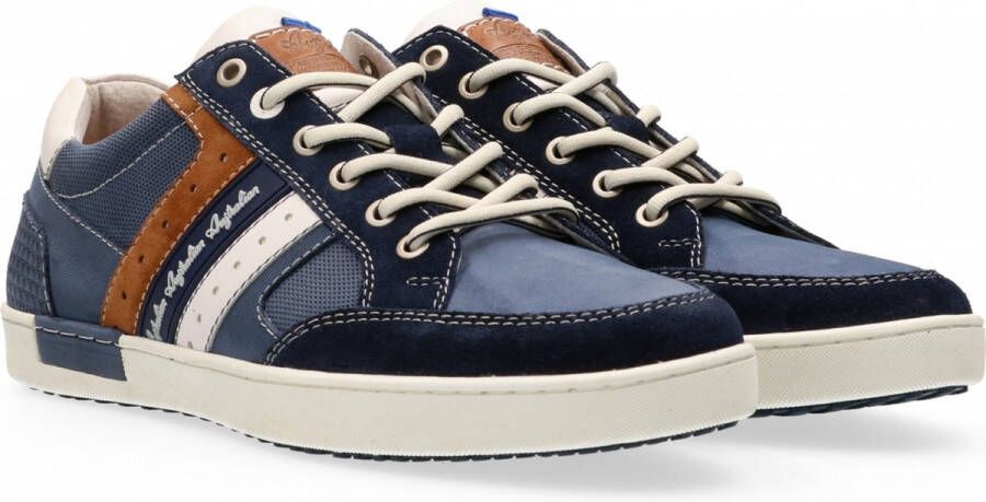 Australian Nothingham Leather S04 Heren Sneakers Blauw