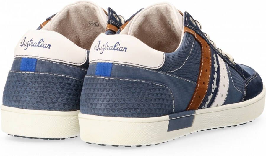 Australian Nothingham Leather S04 Heren Sneakers Blauw