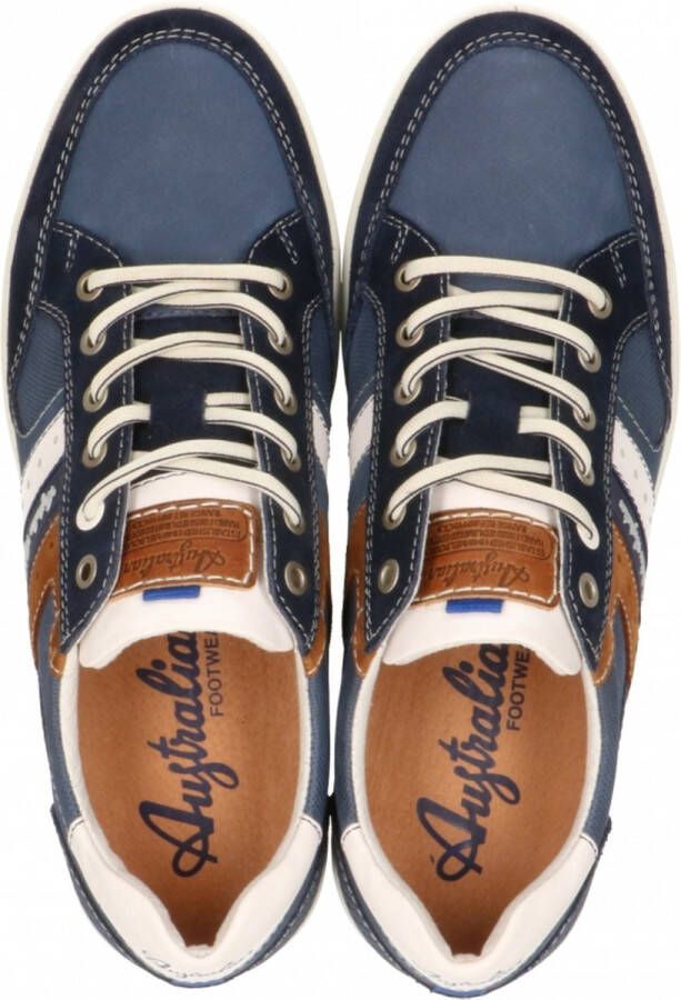 Australian Nothingham Leather S04 Heren Sneakers Blauw